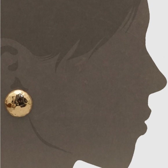 Hammered Metal Post Stud Earrings
(New) - Picture 3 of 4